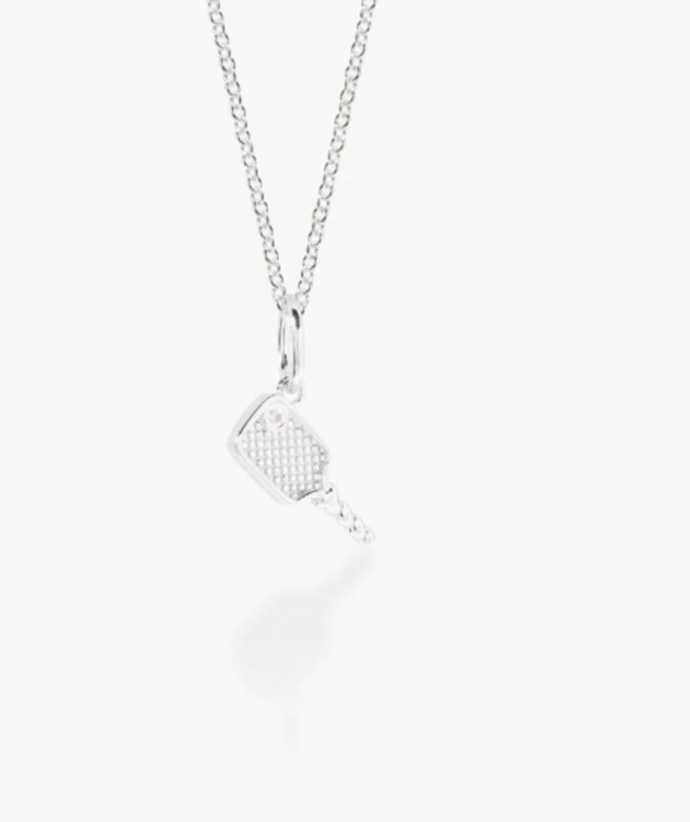 THE SIS KISS Pickleball Charm Silver